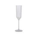 Clear plastic champagne flute elegant glassware for celebrations from Parte Haus party supply store in Bethesda MD