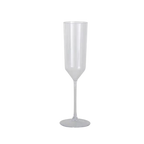 Clear plastic champagne flute elegant glassware for celebrations from Parte Haus party supply store in Bethesda MD