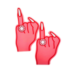 Pink foam finger with diamond ring for bachelorette party from Parte Haus party supply store in Bethesda Maryland