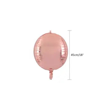 Rose gold balloon round foil balloon perfect for bridal shower from Parte Haus party supply store in Bethesda MD