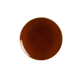 Mocha gold plastic appetizer plate with round transparent finish from Parte Haus party supply store in Bethesda MD