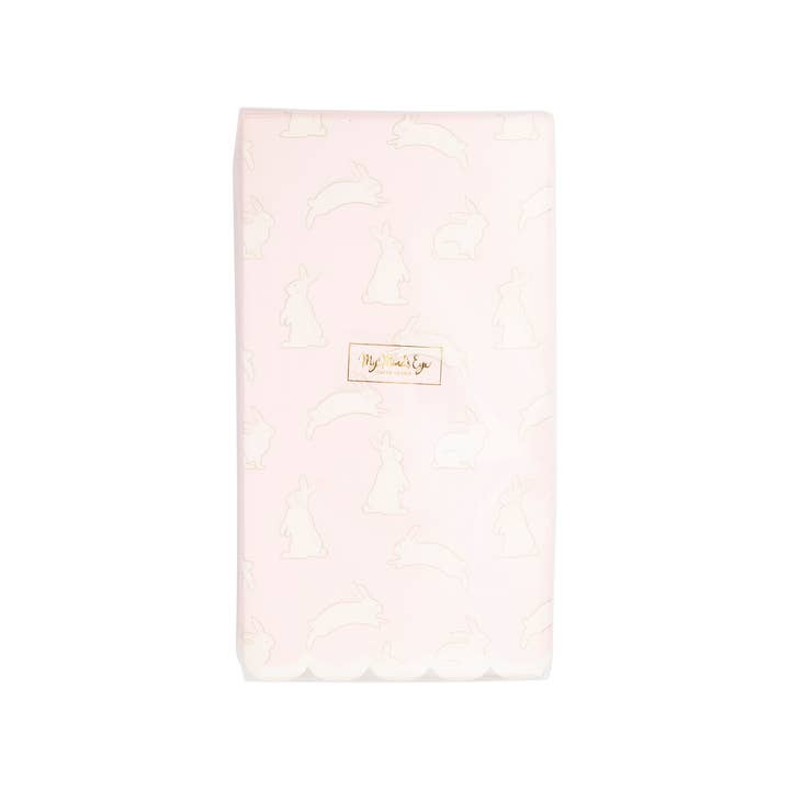 Pink Bunny Pattern Dinner Napkins