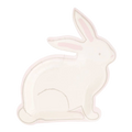 Light Pink Bunny Shaped Paper Dinner Plate