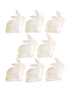 Light Pink Bunny Shaped Paper Dinner Plate
