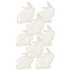 Light Pink Bunny Shaped Paper Dinner Plate