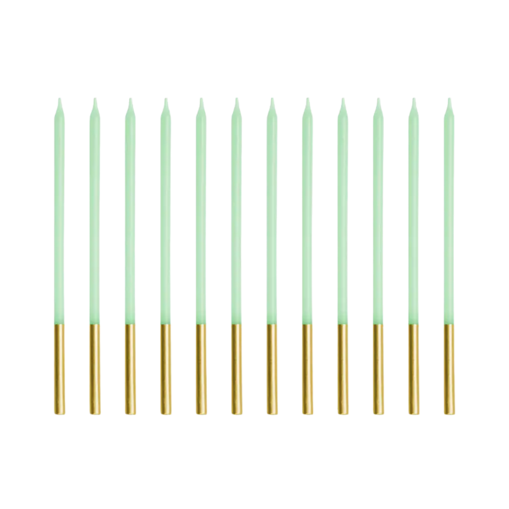 Light Green Birthday Candle Set