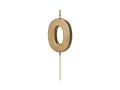 Gold 0-9 Number Candles