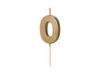 Gold 0-9 Number Candles