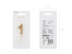 Gold 0-9 Number Candles