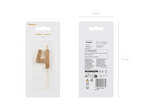 Gold 0-9 Number Candles