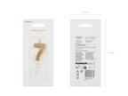 Gold 0-9 Number Candles