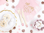 Pink Hearts Wooden Cutlery Set - 18pcs