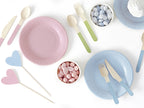 Pastel Wooden Cutlery Set - 18 pcs