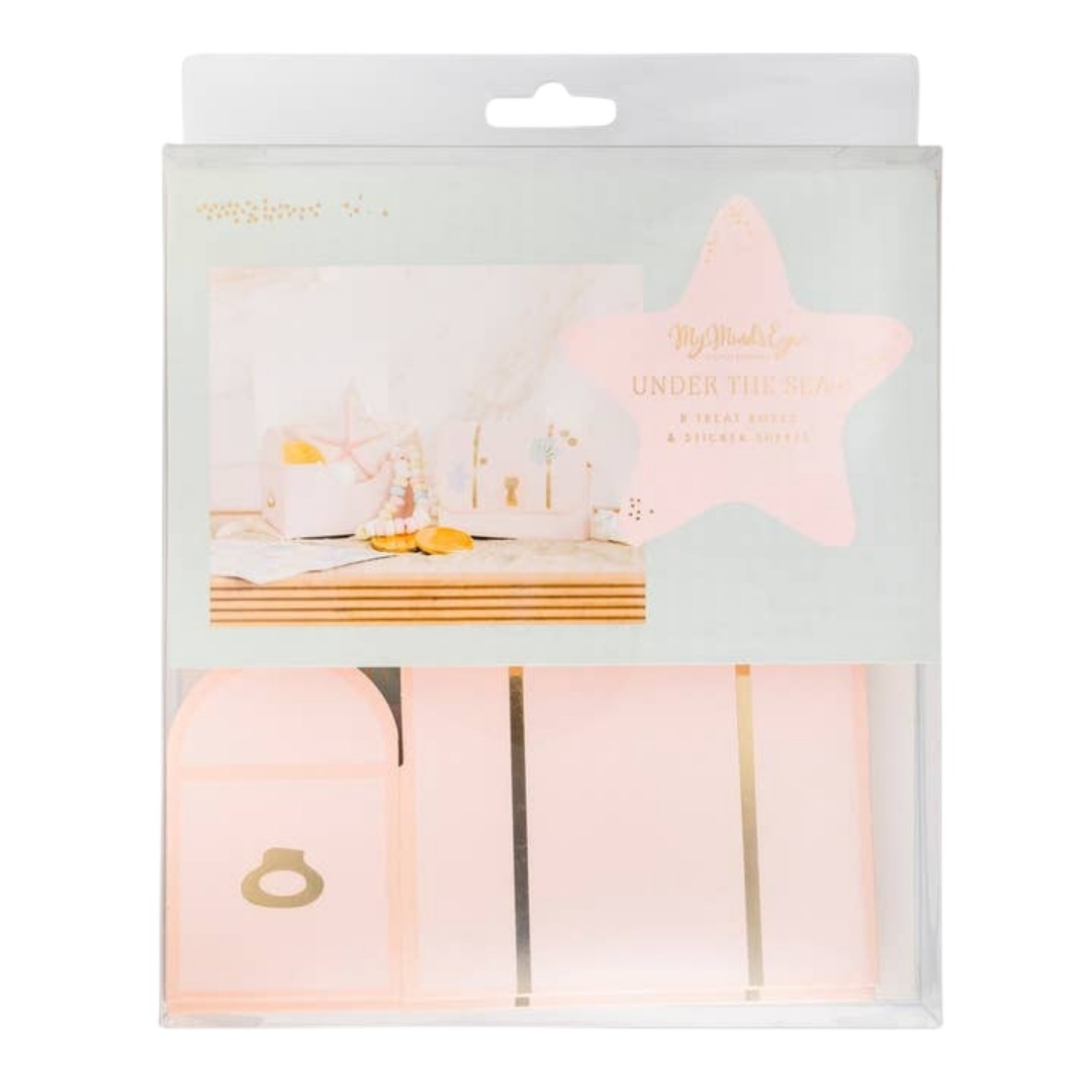 Pink and Gold Treasure Chest Treat Box Set