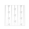 Silver signature bow small napkins with bow pattern for elegant celebrations from Parte Haus party supply store in Bethesda MD