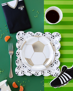 Black Soccer Cleats Dinner Napkins