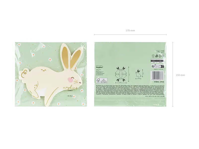 Bunny Cocktail Napkins