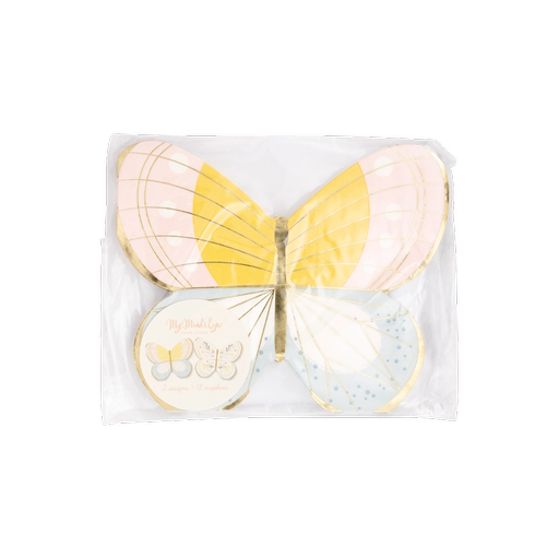 Multicolored Butterfly Dinner Napkins