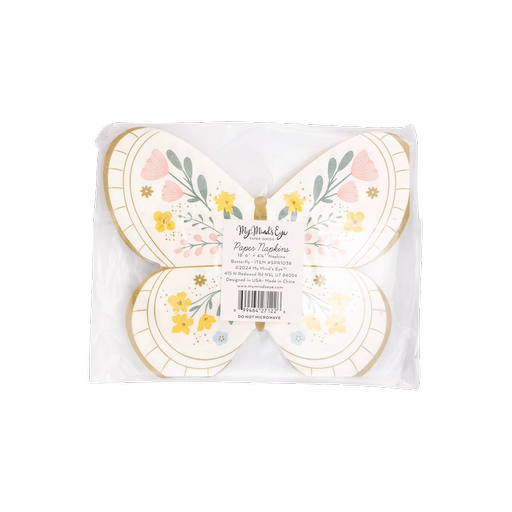 Multicolored Butterfly Dinner Napkins