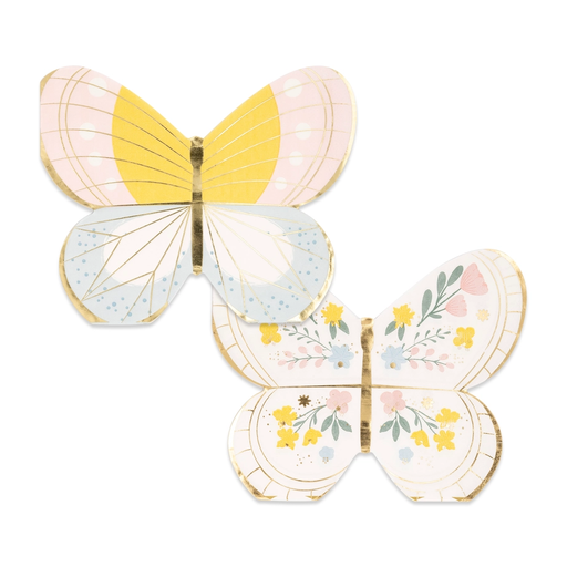 Multicolored Butterfly Dinner Napkins
