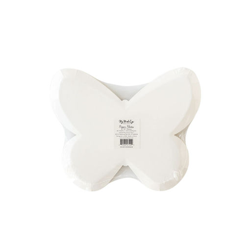 Pastel Floral Butterfly Shaped Large Dinner Plates