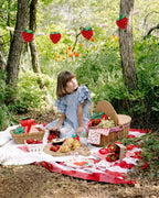 Red Felt Strawberry Banner