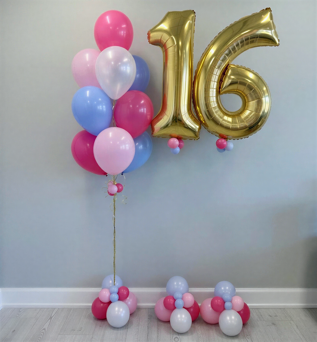 Sweet Sixteen Birthday Balloon Bundle