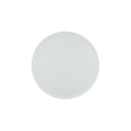 Frost white dinner plate with smooth round design for events from Parte Haus party supply store in Bethesda MD.