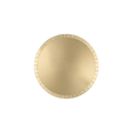 Gold dessert plate with scalloped edge for celebration from Parte Haus party supply store in Bethesda MD