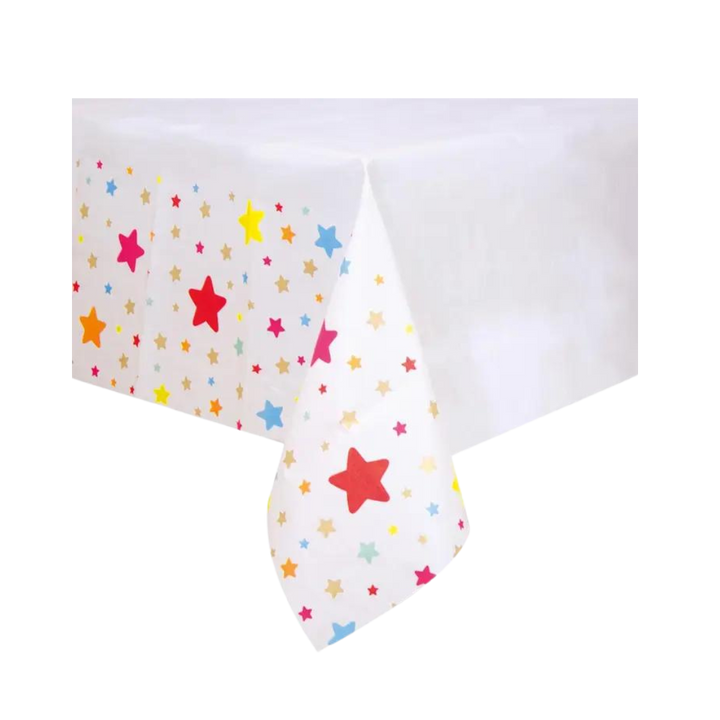 White Shooting Star Table Cover