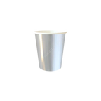 Silver foil cup single modern disposable for celebrations from Parte Haus party supply store in Bethesda MD