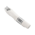 Silver plastic cutlery wrapped in white napkin set for events from Parte Haus party supply store in Bethesda MD