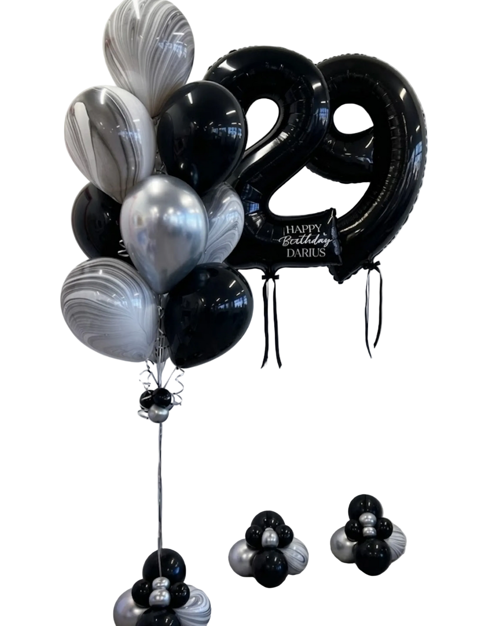 Black & Silver Sleek Birthday Bundle