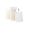 Silver striped and polka dot treat bags perfect for birthdays from Parte Haus party supply store in Bethesda MD