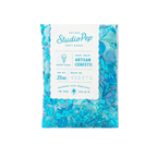 Blue snow cone artisan confetti with shiny paper for celebrations from Parte Haus party supply store in Bethesda Maryland