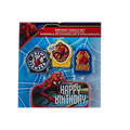 Multicolor Spiderman birthday candle set with comic hero designs for kids from Parte Haus party supply store in Bethesda MD