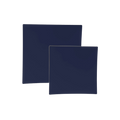 Navy gold square plastic plates modern dinnerware for events from Parte Haus party supply store in Bethesda MD.