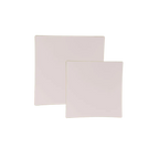 Linen gold plastic square plates with smooth edges perfect for elegant events from Parte Haus party supply store in Bethesda MD