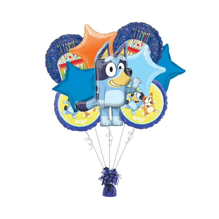 Premium Bluey Foil Balloon Bundle with Balloon Weight, 13pc