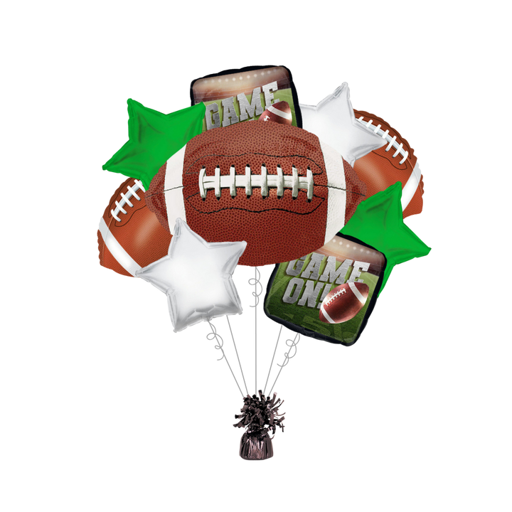 Go Fight Win Football Foil Balloon Bundle with Balloon Weight, 13pc