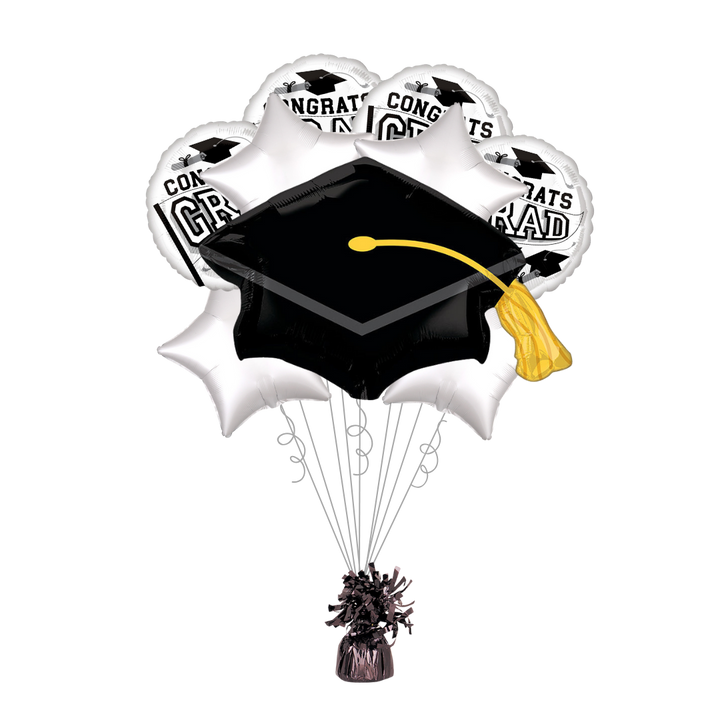 White Graduation School Colors Be True to Your School Balloon Bundle