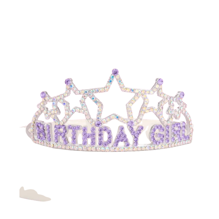 "Birthday Girl" Star Rhinestone Tiara