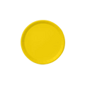 Sunshine yellow large paper plate round design for birthday from Parte Haus party supply store in Bethesda MD