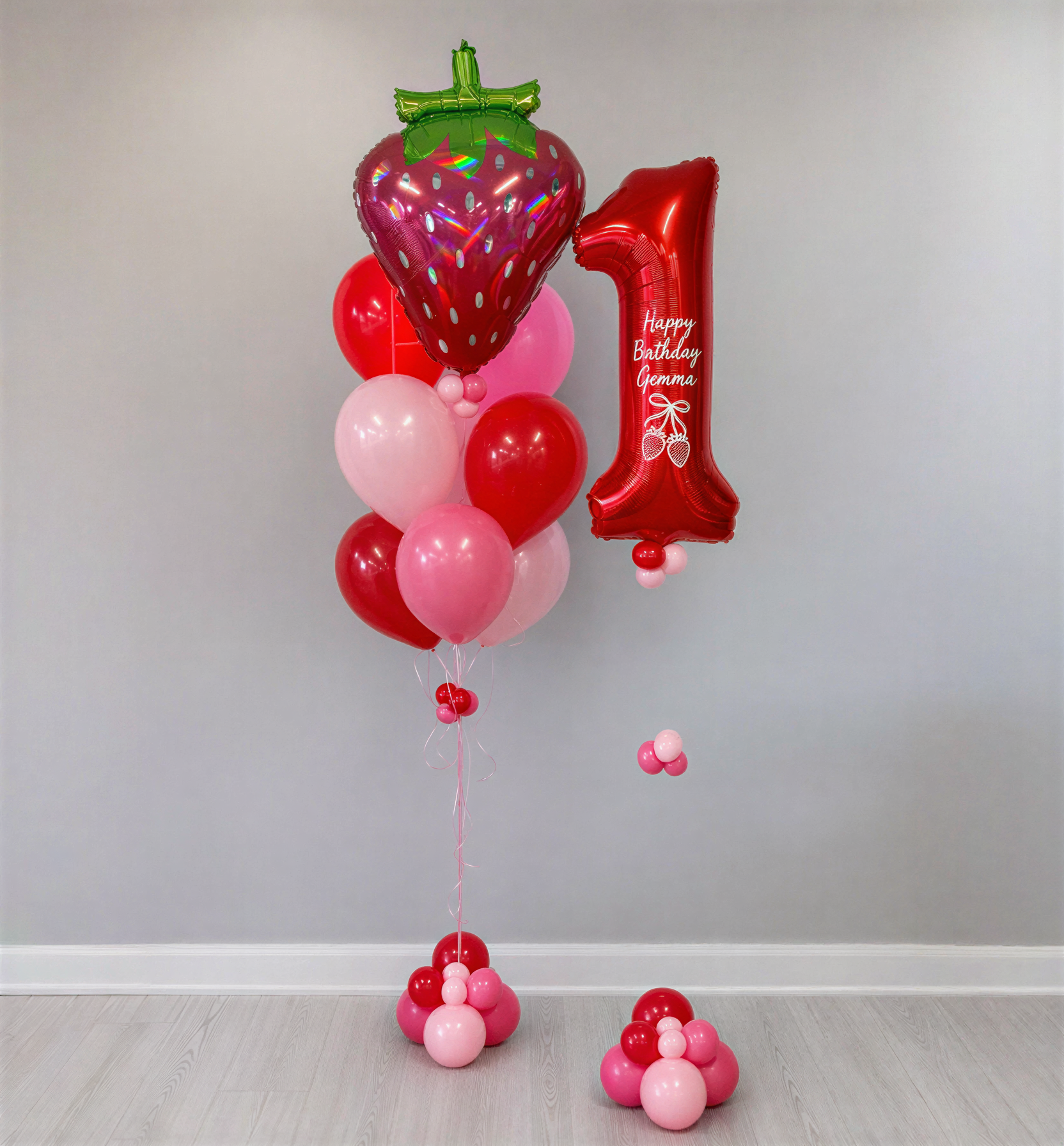 Sweet Strawberry Balloon Bundle