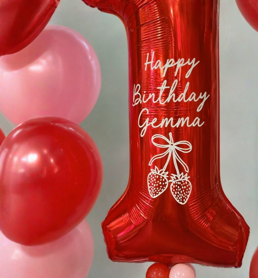 Sweet Strawberry Balloon Bundle