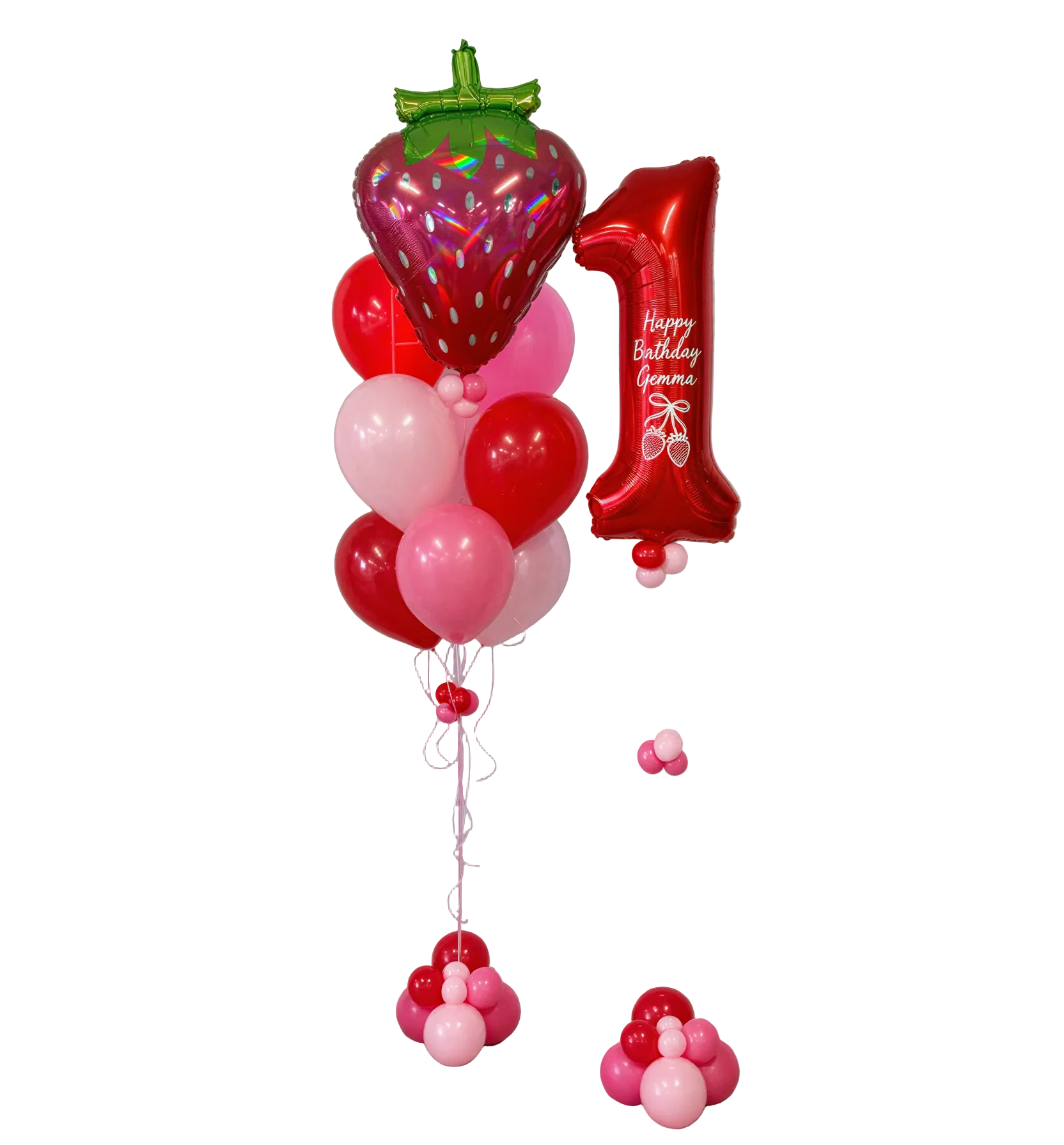 Sweet Strawberry Balloon Bundle