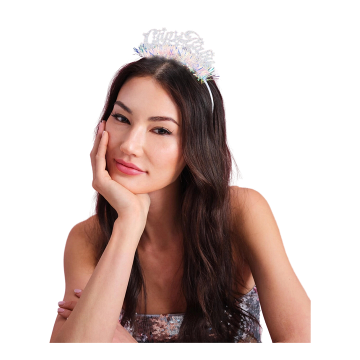 Iridescent "Cap Baby" Glitter  Fringe Headband