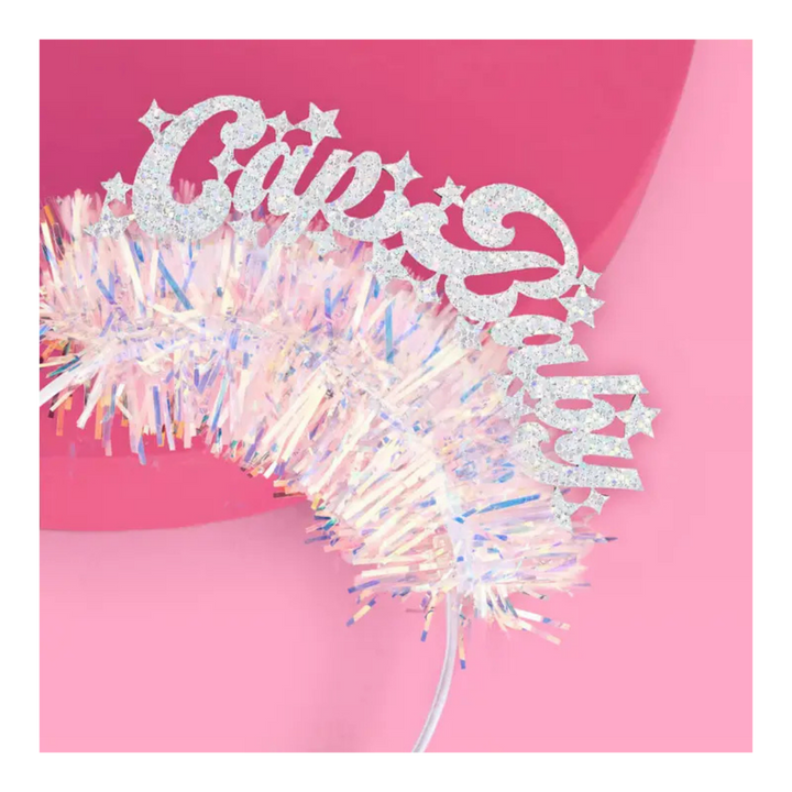 Iridescent "Cap Baby" Glitter  Fringe Headband