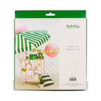 Green and Peach Tennis Ball and Racket Banner Set