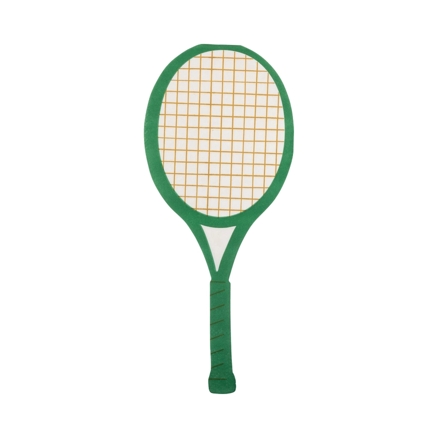 Pink and Green Tennis Rackets Dinner Napkins